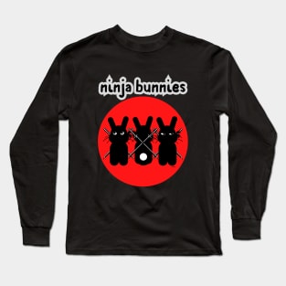 Ninja Bunnies-cute bunnies Long Sleeve T-Shirt